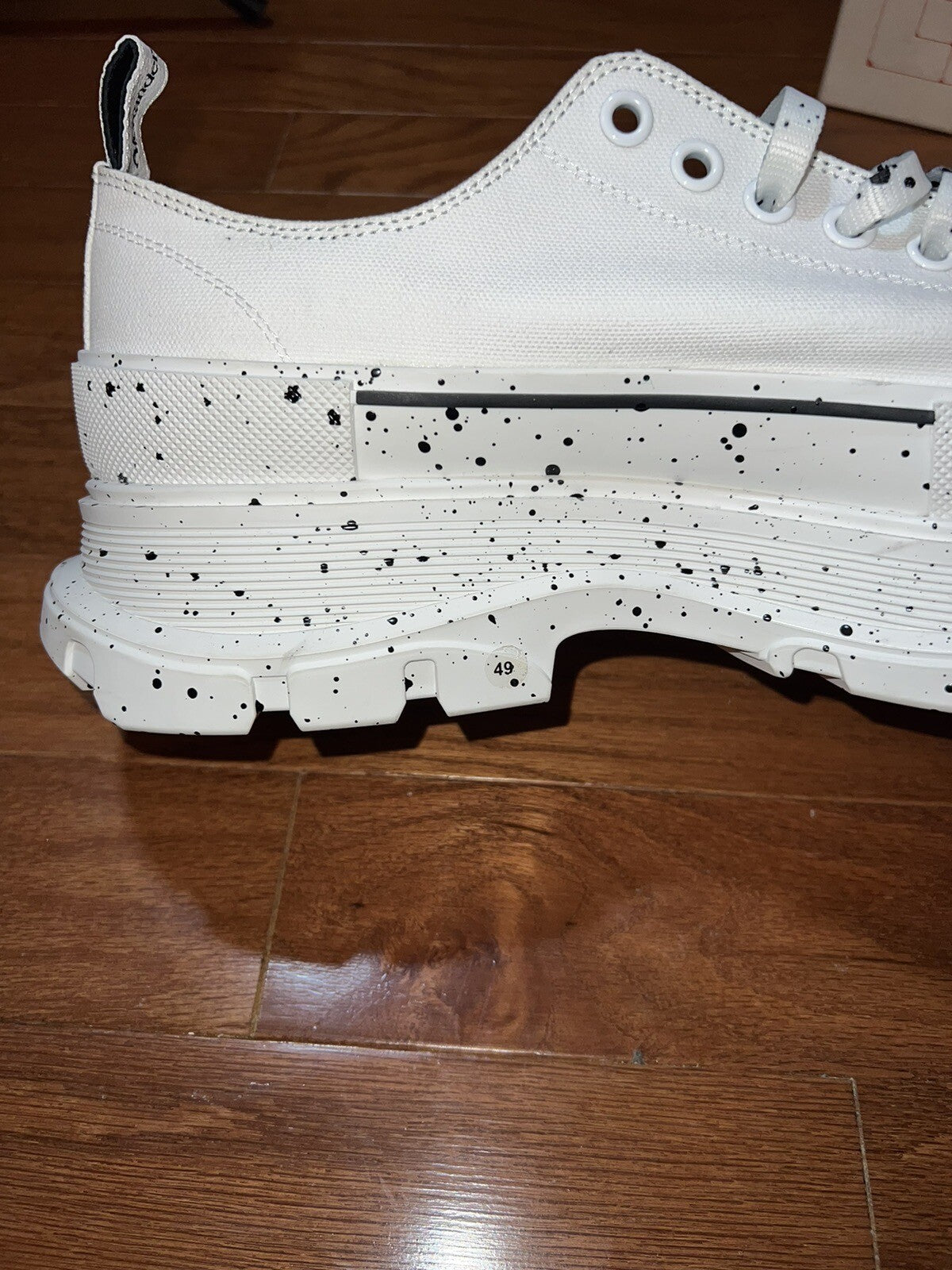 Alexander McQueen Tread Slick Speckled Sneakers  Retail $720 sz 49 US 16 3 Alexander McQueen