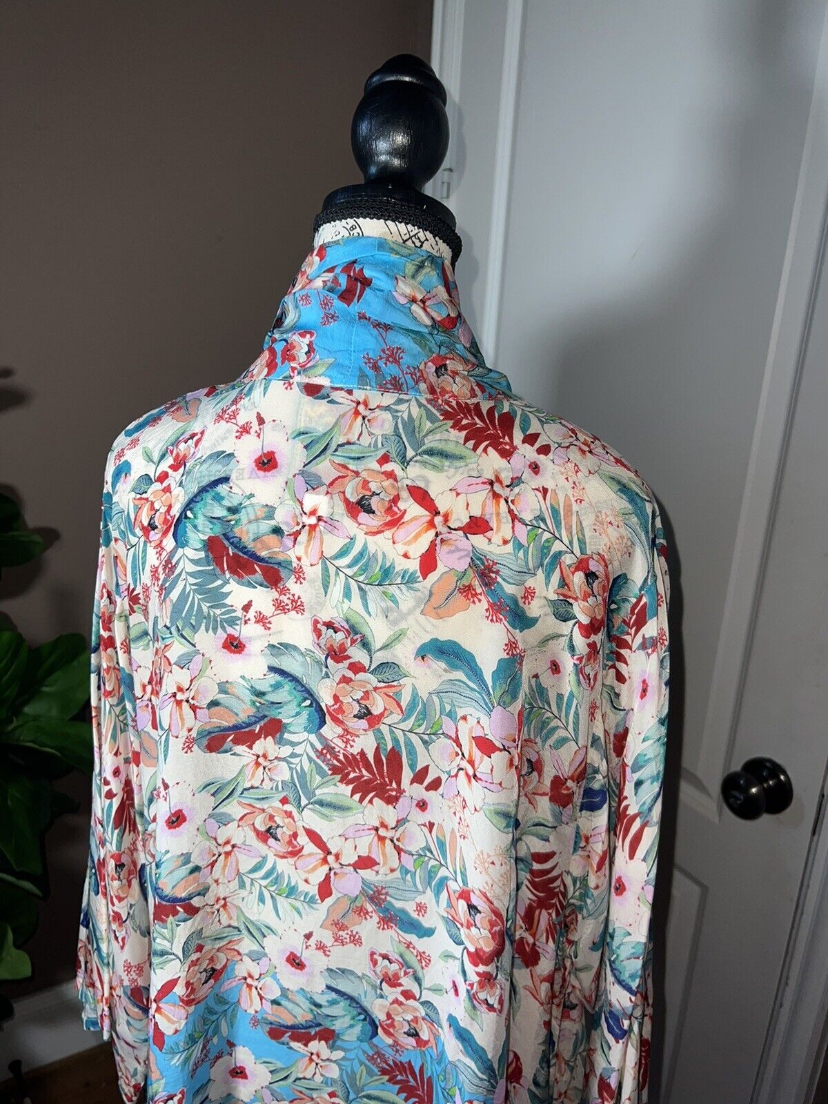 Johnny Was Silky Kimono Gorgeous Flowy & Elegant Sz XL 1X 1XL