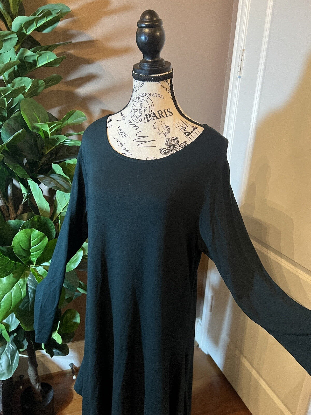 Bryn Walker Green Dolman Sleeve Maxi Dress Batwing L Large  MSRP $198 Bryn Walker