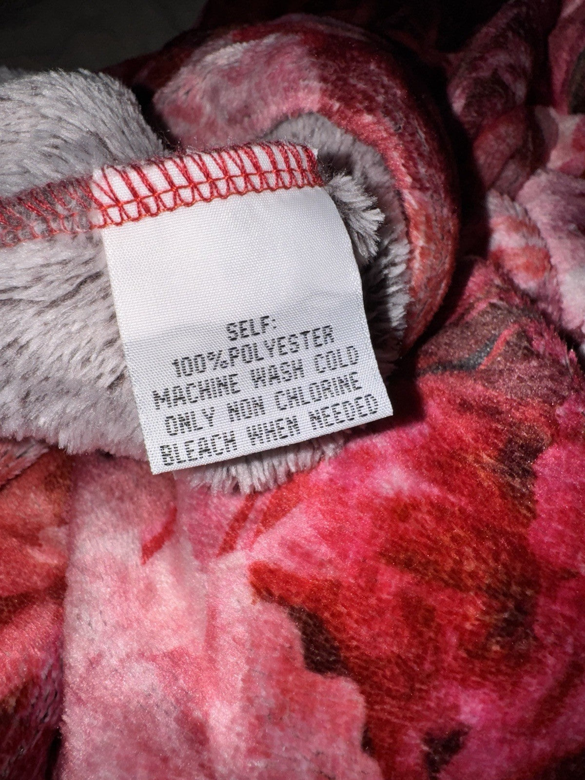 Johnny Was L Large Red Roses Zip Up Robe Bathrobe Housecoat Soft & Warm Johnny Was