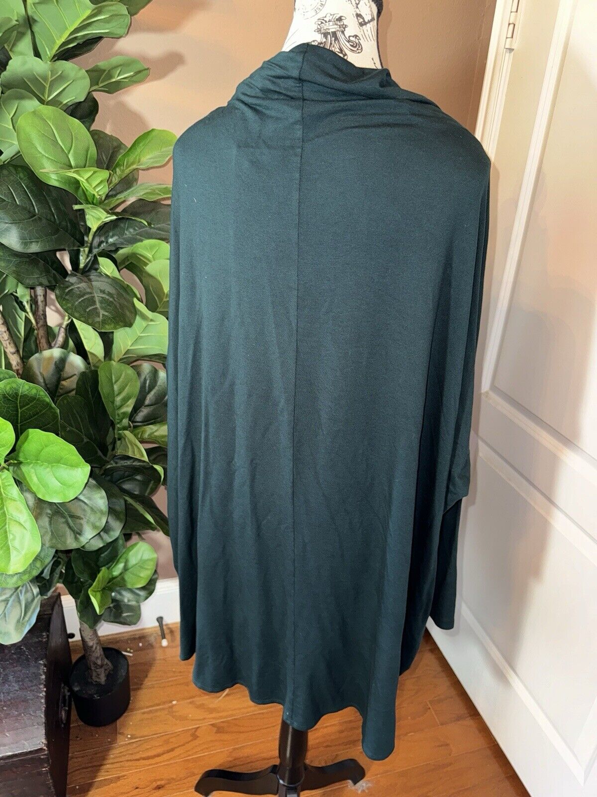 Bryn Walker Forest Green Dolman Sleeve Tunic Top XL 1X  MSRP $178