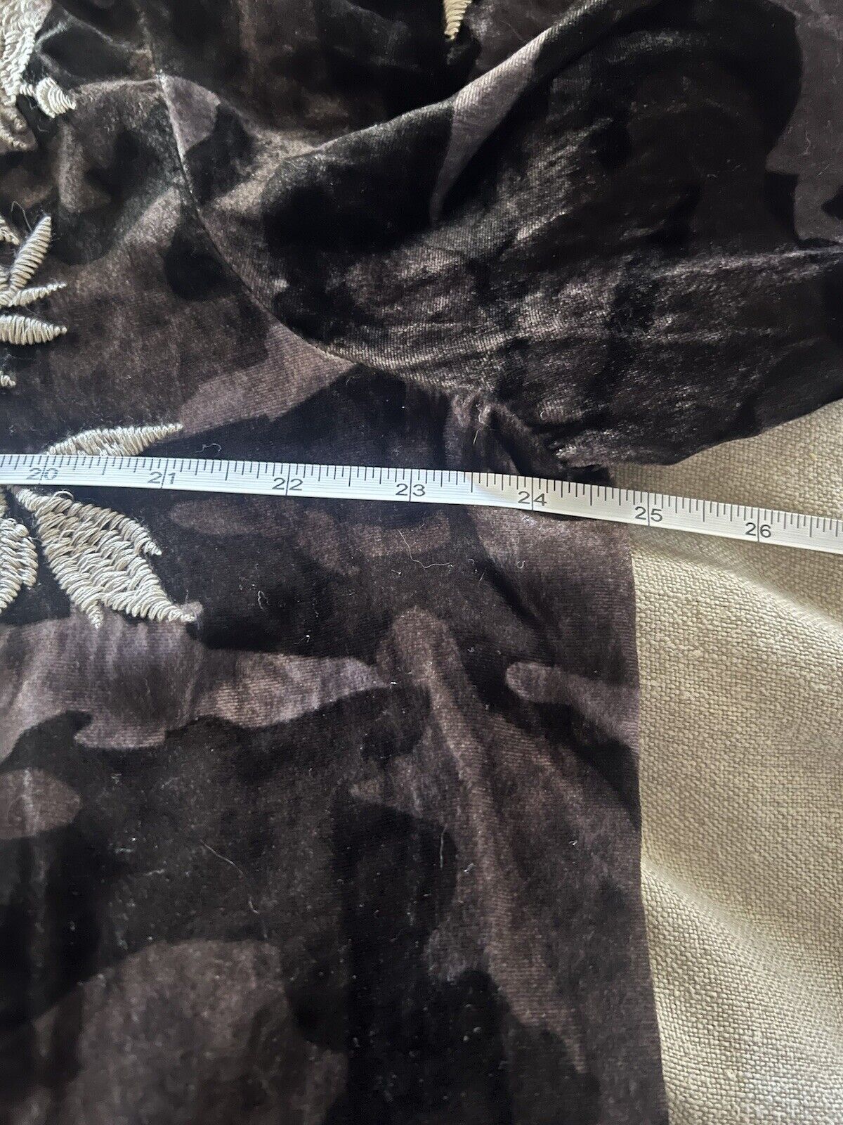 Johnny Was Velvet Long Kimono XL 1X 1XL Duster Wrap Black & Grey Camo