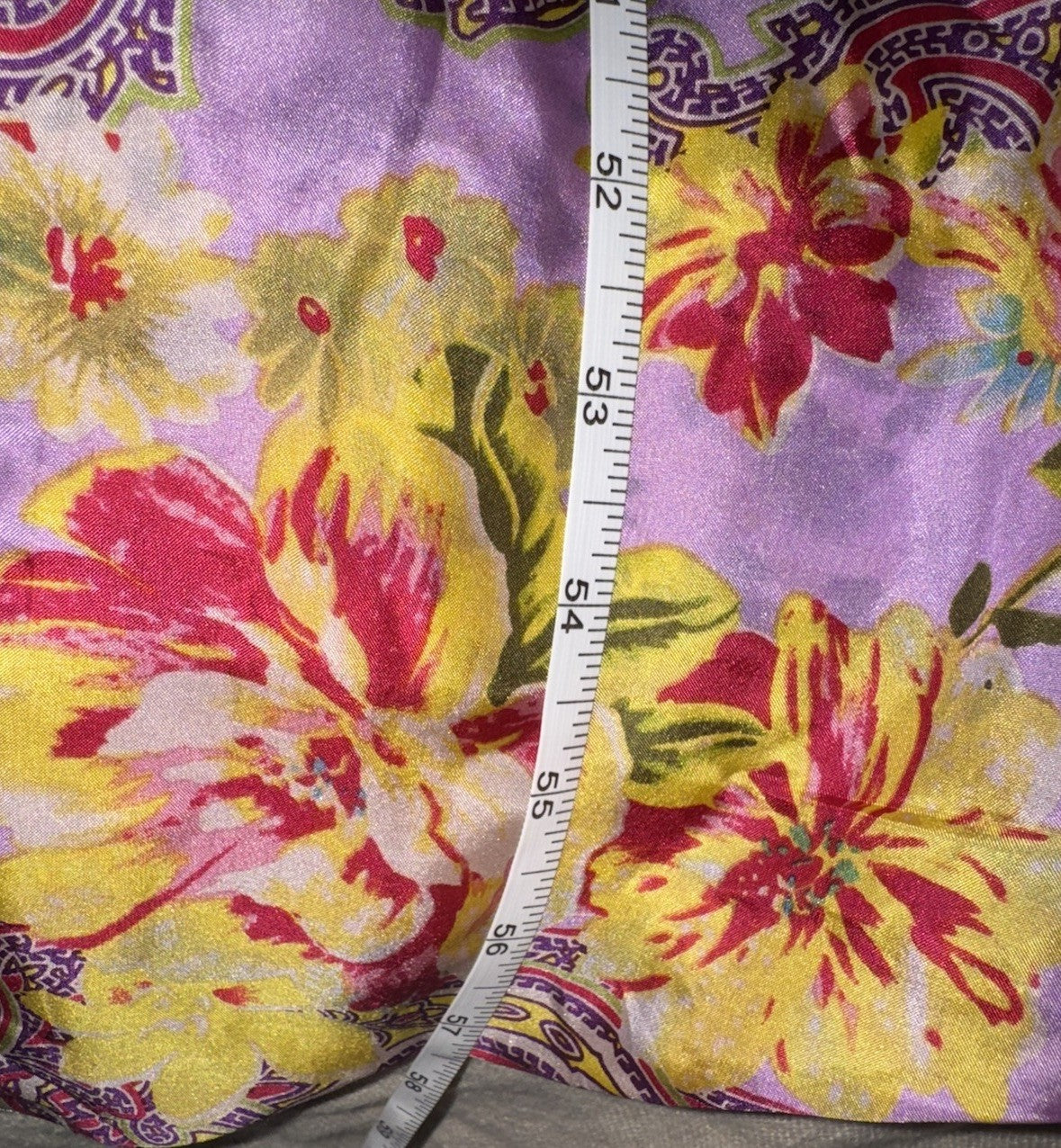 Johnny Was XL 100% Silk Maxi Dress A-Line Kaftan Floral Pattern Lightweight Cool Johnny Was