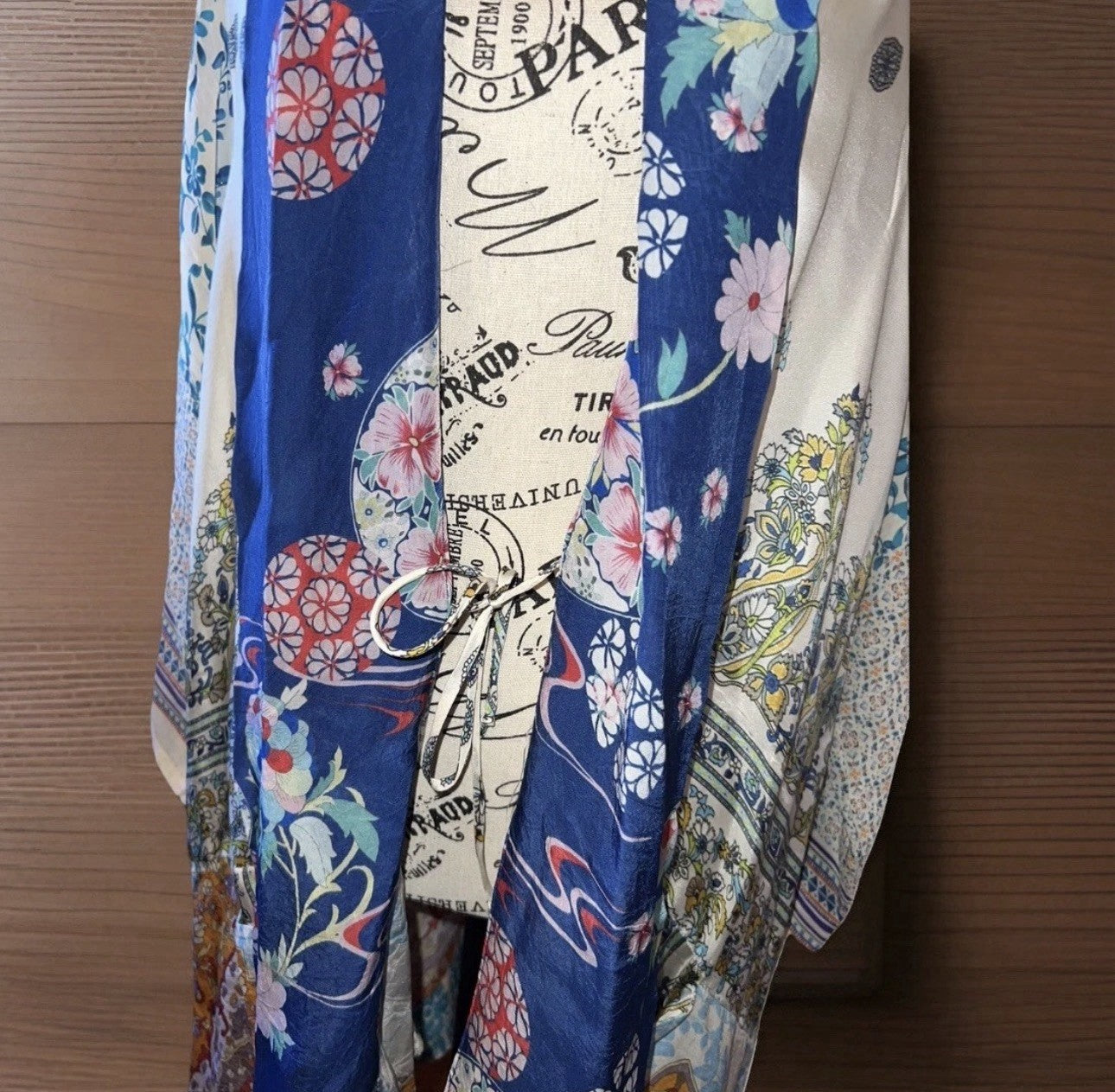 Johnny Was 1X Plus 100% Silk Kimono Wrap Cardigan Jacket Bohemian Luxury Johnny Was