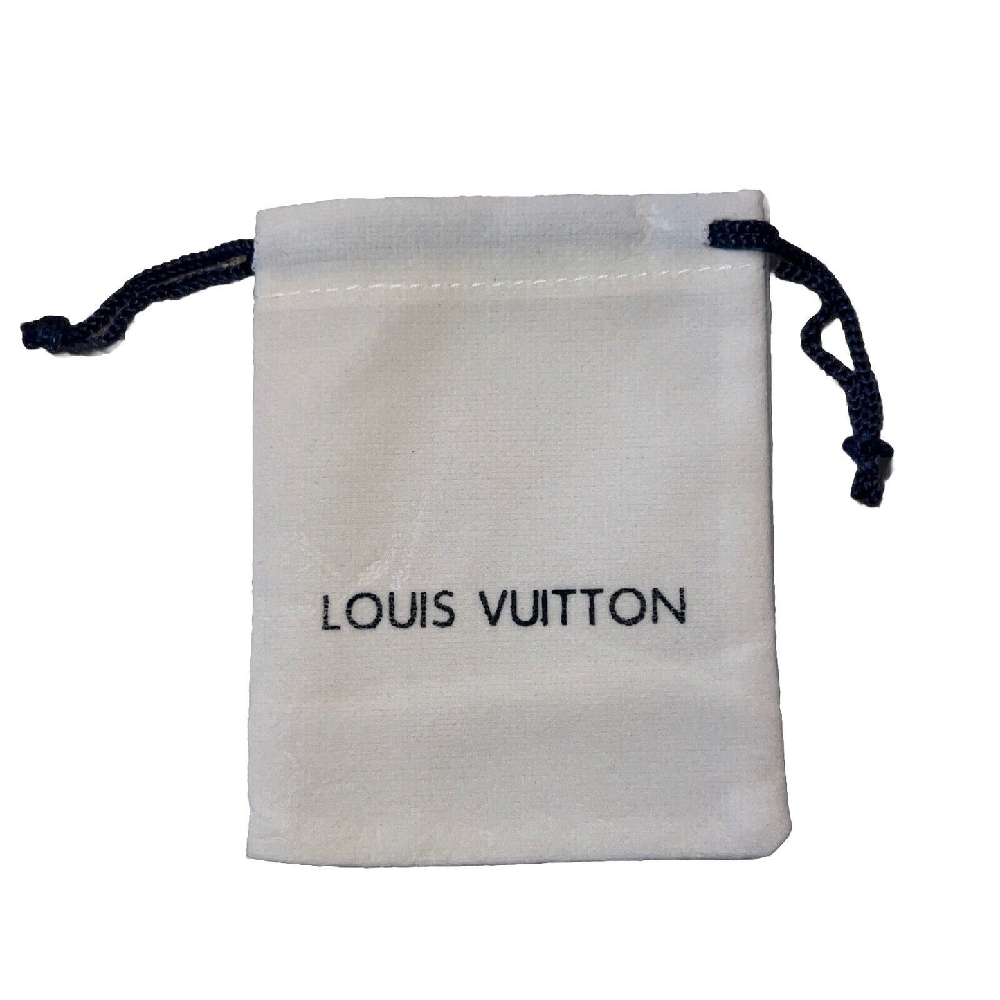 LOUIS VUITTON Authentic Velvet Drawstring Gift Dust Bag Jewelry Sm 3” X  4”