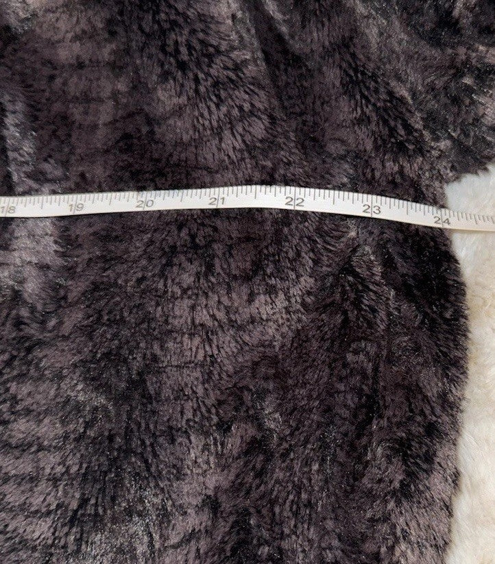 Johnny Was M Brown Faux Fur Coat Jacket Wrap Medium Length  EVERWHERE Johnny Was