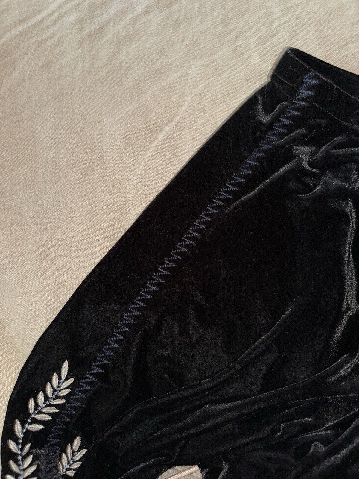 Johnny Was Black Velvet Leggings Pants Sz L Large Perfect With A Kimono