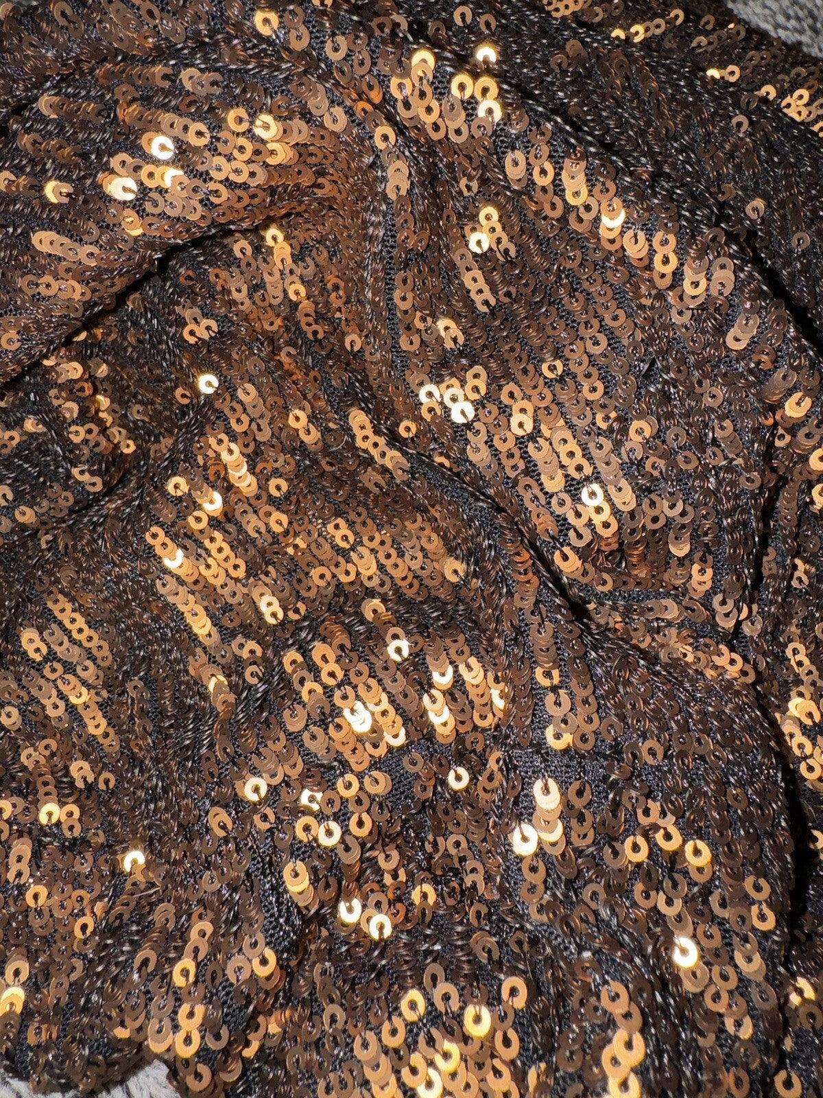 Johnny Was Gold XL Sequin Maxi Dress Long Flowy Mesh Slip Sequins Party Johnny Was