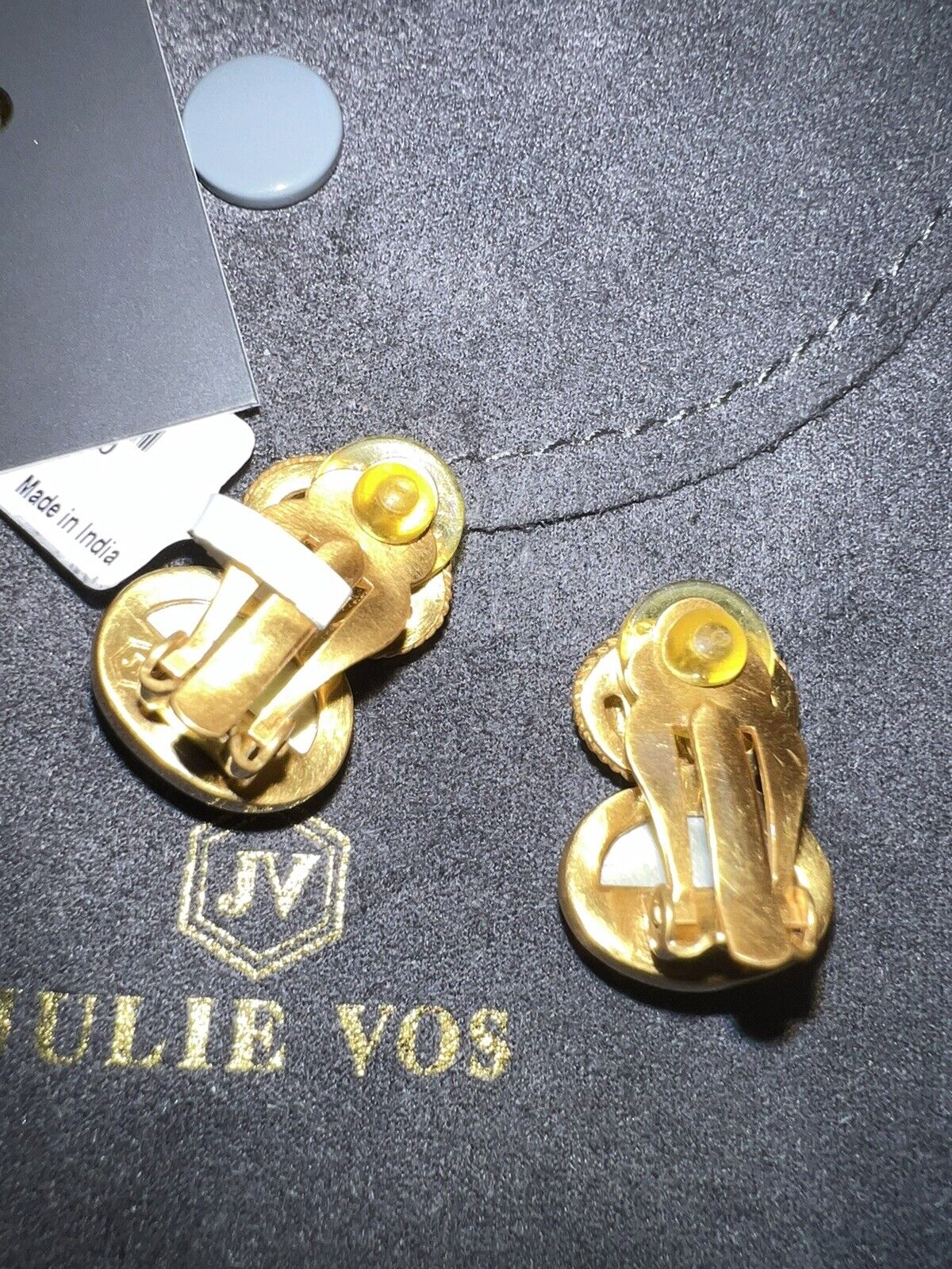 Julie Vos Clip On Earrings  Rose/Fushia  Statement Pieces