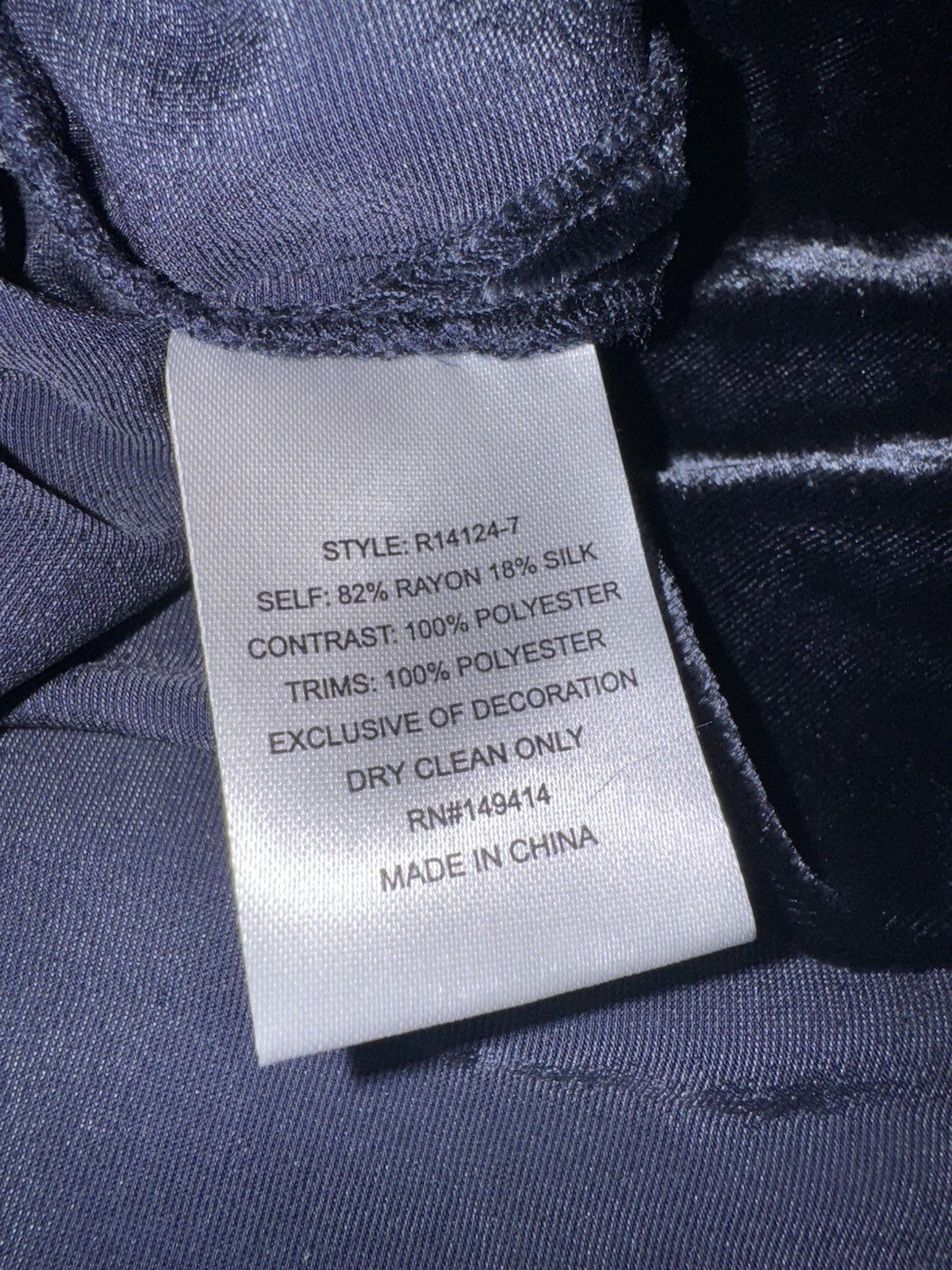 Johnny Was XL Blue Velvet Peasant Blouse Tunic Top Embroidered $328 Retail Johnny Was