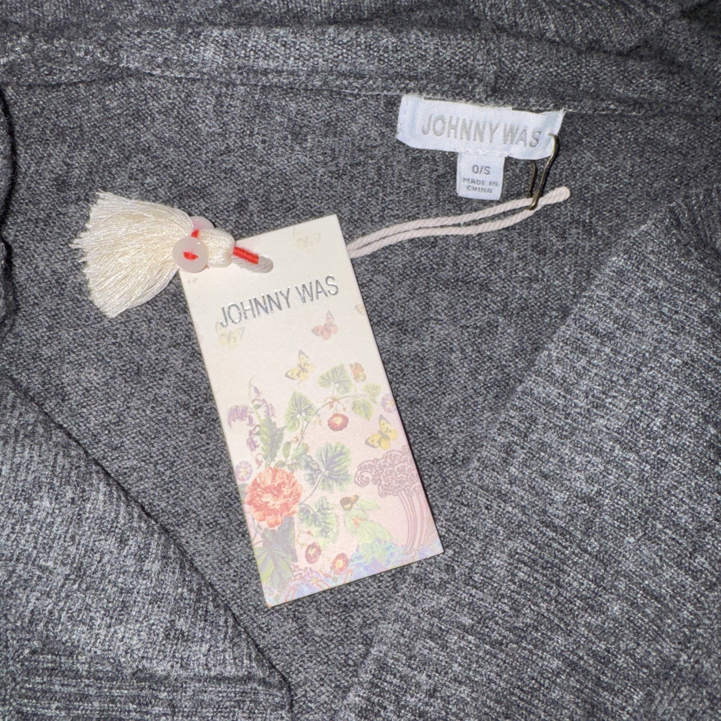 Johnny Was O/S Cashmere Hooded Poncho Wrap Cape Shawl Cardigan One Size Warm Johnny Was