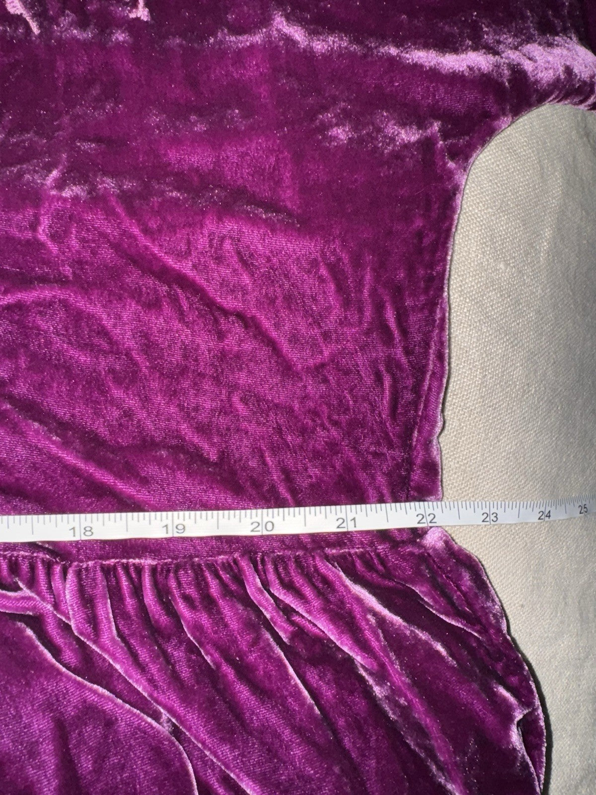 JOHNNY WAS XL Eggplant Velvet Midi Dress Tiered Embroidered Maxi $490 Retail Johnny Was