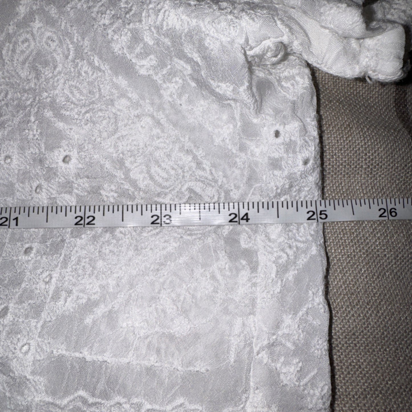 Johnny Was 1X Plus White Cotton Button Up Shirt Tunic Top Blouse Embroidered Johnny Was