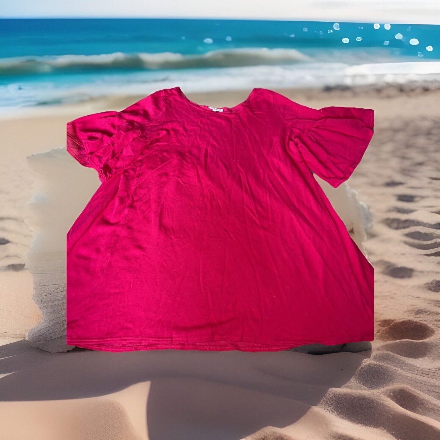 Bryn Walker M Medium Pink Babydoll Dress Or Top OVERSIZED French Terry Bryn Walker