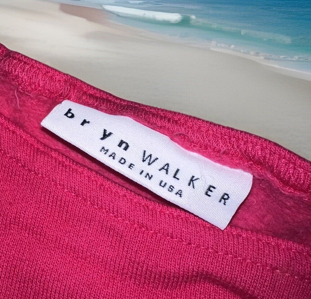 Bryn Walker M Medium Pink Babydoll Dress Or Top OVERSIZED French Terry Bryn Walker