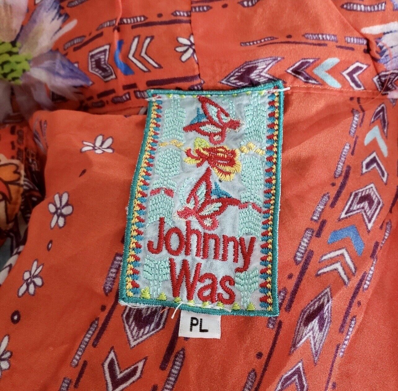 New With Tags Johnny Was Kimono 100% Silk Embroidered Sz Petit Large