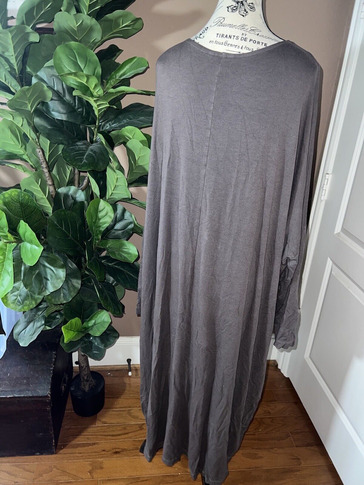 Bryn Walker Chocolate Brown Dolman Sleeve Maxi Dress Batwing 3X 3XL MSRP$198