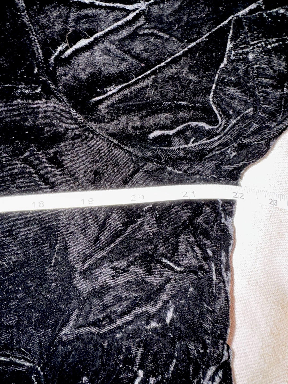 Johnny Was L Large Black Velvet Tunic Top Blouse  Tonal Embroidery Shirt Johnny Was