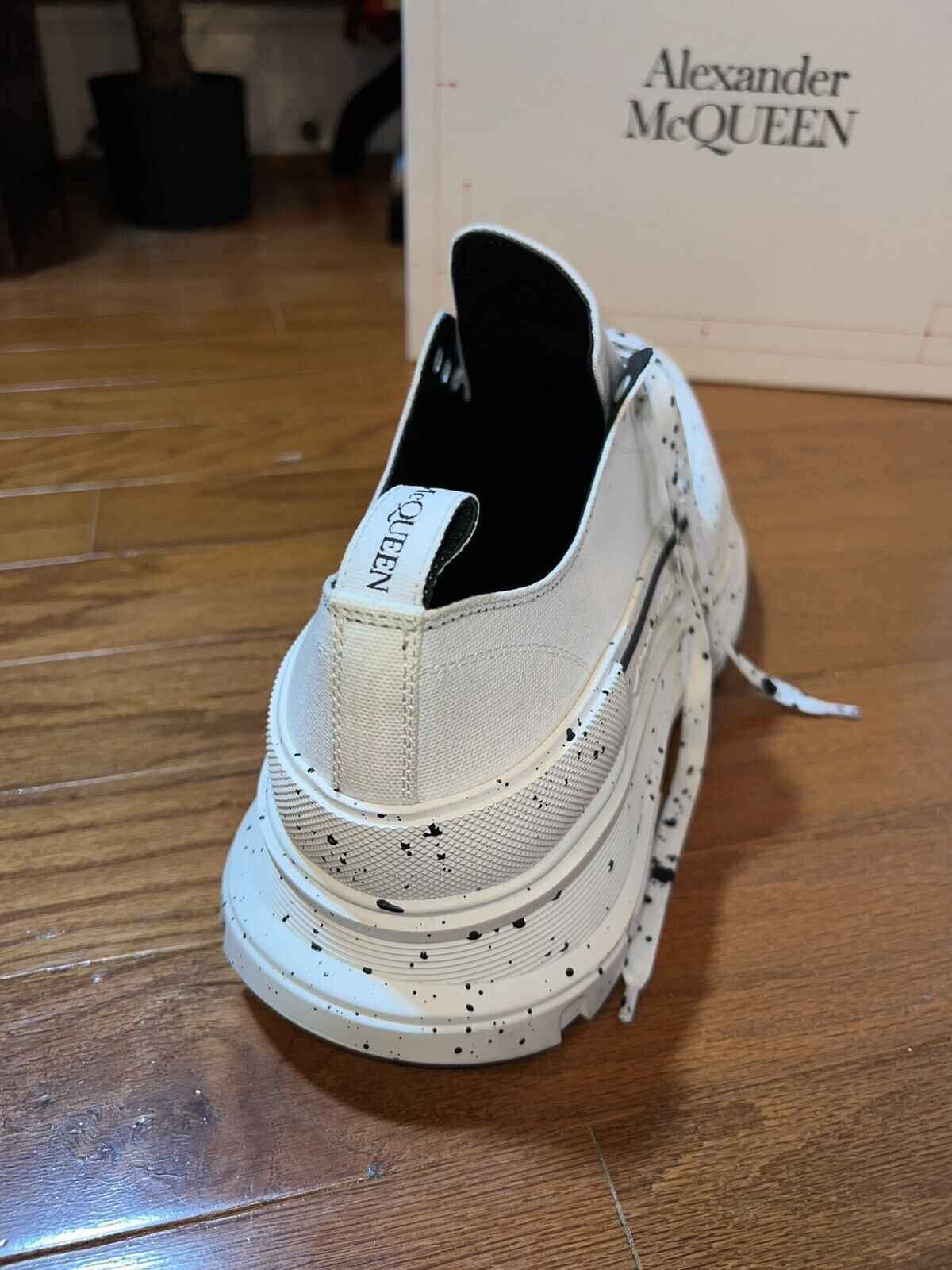 Alexander McQueen Tread Slick Speckled Sneakers  Retail $720 sz 49 US 16 2