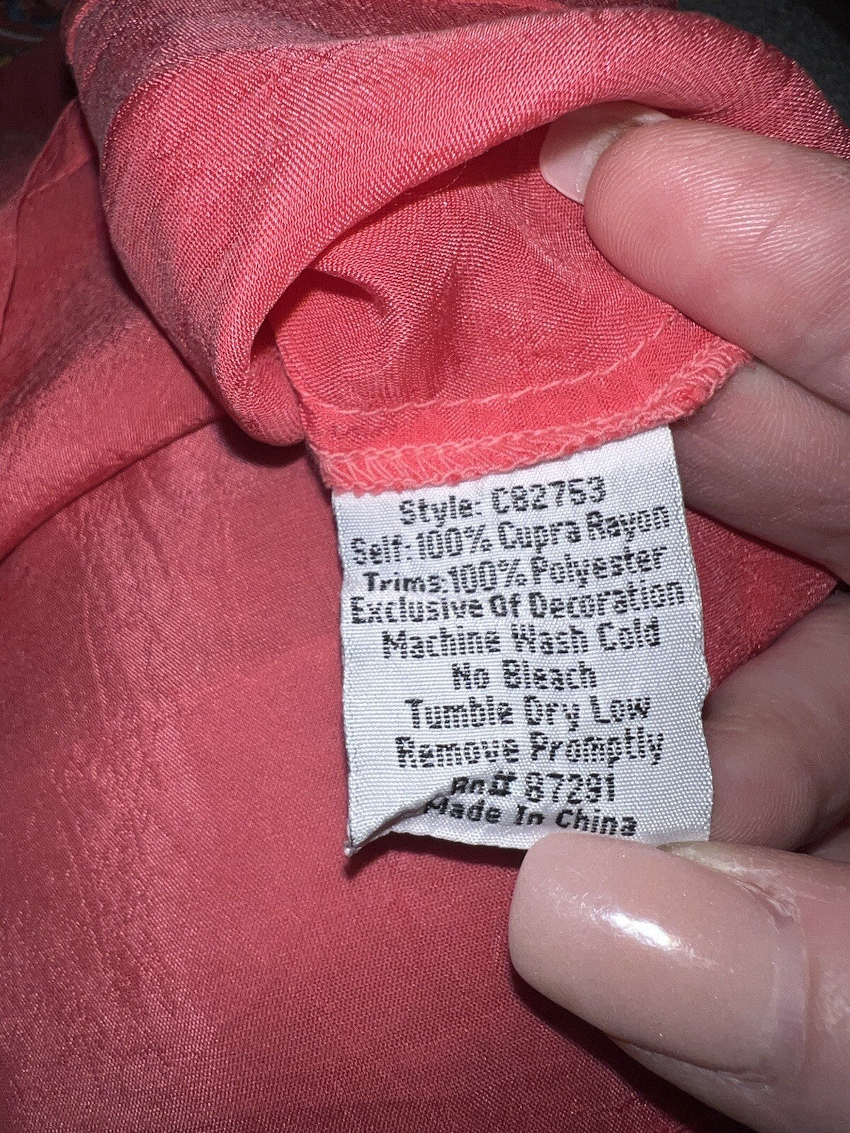 Johnny Was Sz XL Silky Soft Cool Pink Tunic Top Blouse Lightweight Embroidery Johnny Was