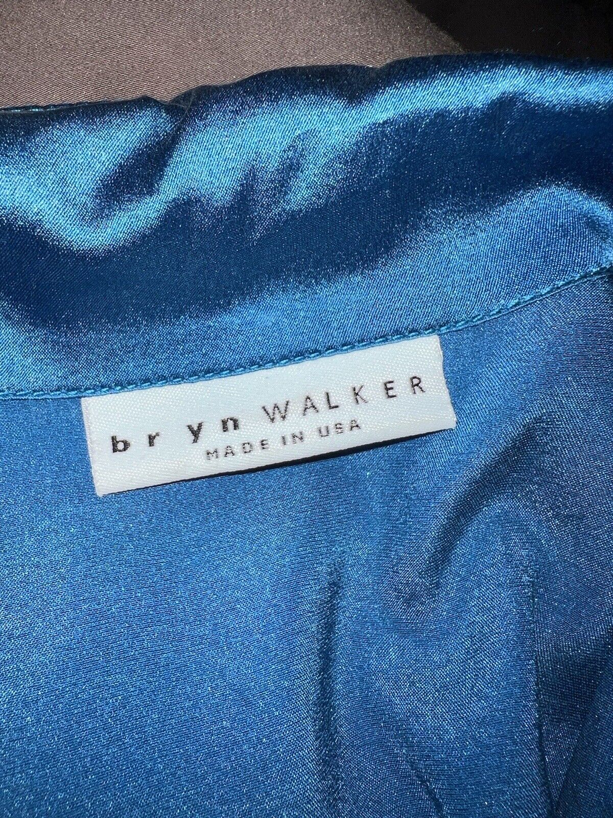 Bryn Walker Blue Silk 3x Dress Shirt Long Sleeve Button Up Tunic Top