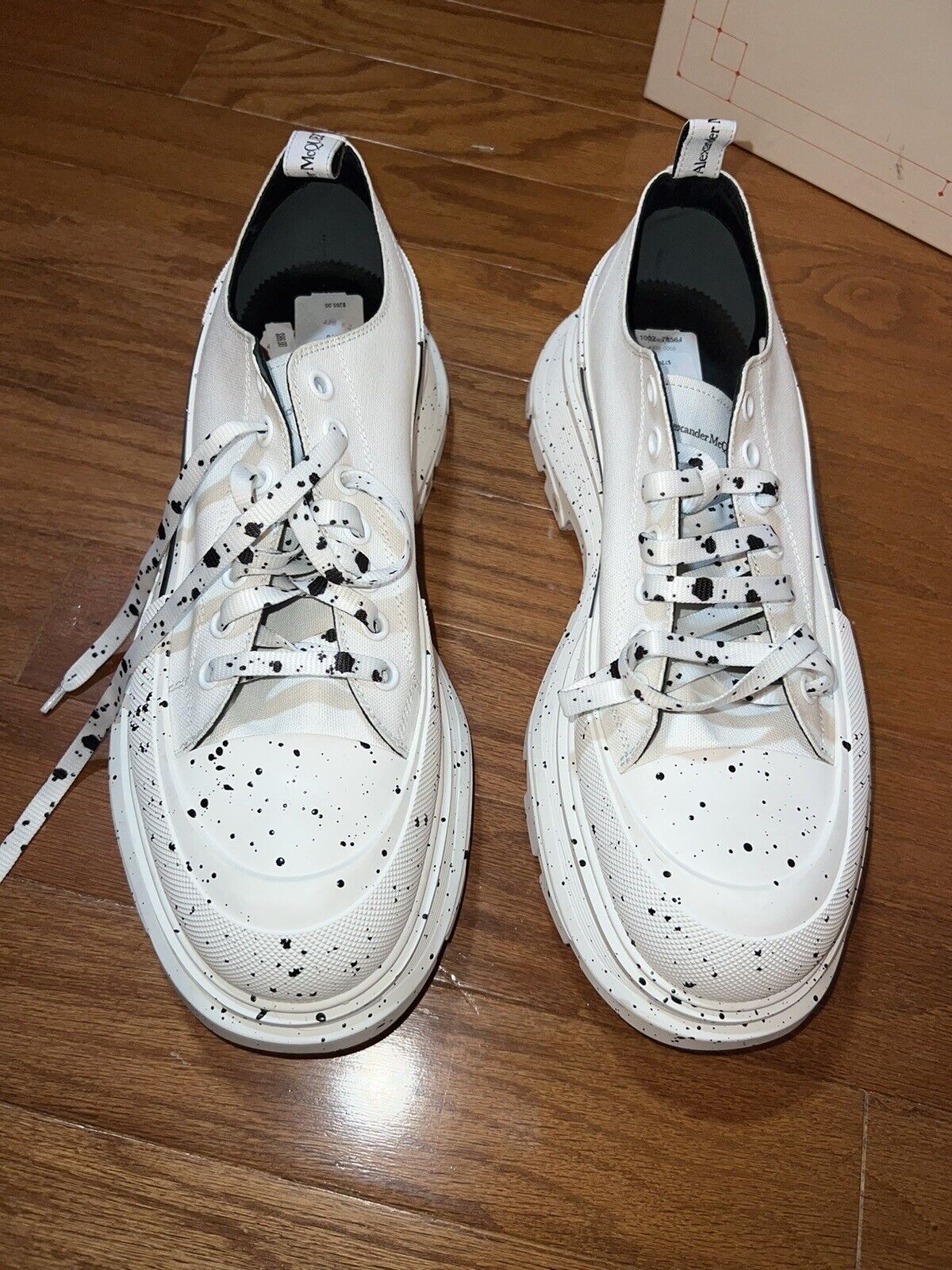 Alexander McQueen Tread Slick Speckled Sneakers  Retail $720 sz 49 US 16 3