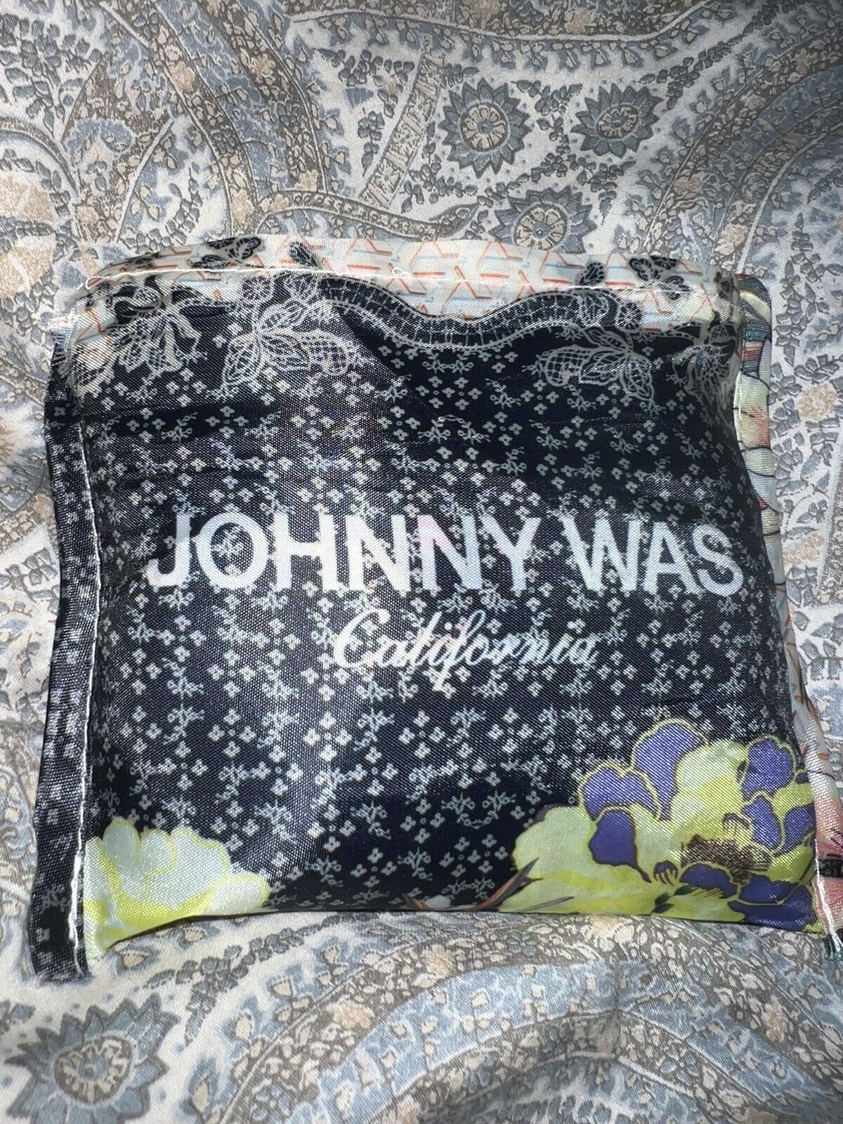 Johnny Was Shopping Tote Lightweight Foldable Reusable