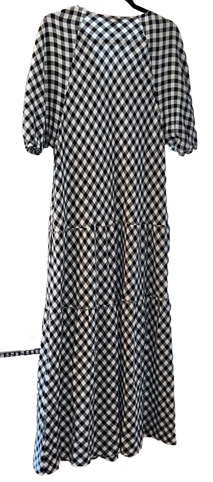 Johnny Was Black & White Check Soft MIDI Dress  Sz XL