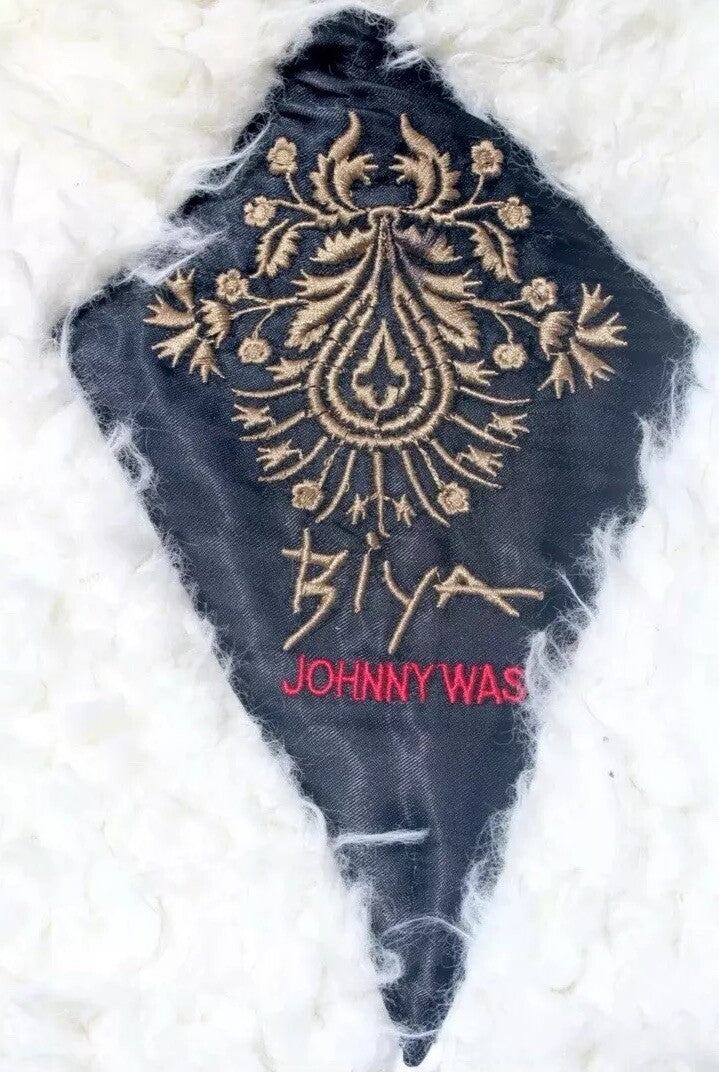 Johnny Was M Medium Sherpa Fur & Faux Suede Coat Jacket Zipper Pockets Johnny Was