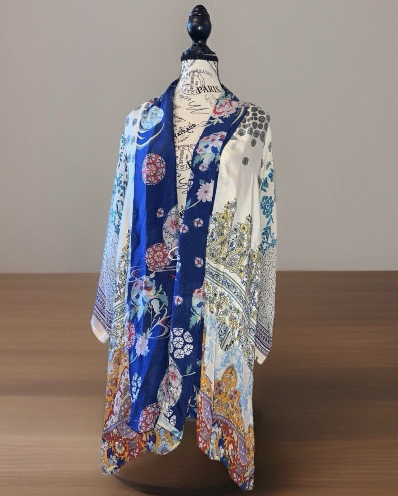 Johnny Was 1X Plus 100% Silk Kimono Wrap Cardigan Jacket Bohemian Luxury Johnny Was