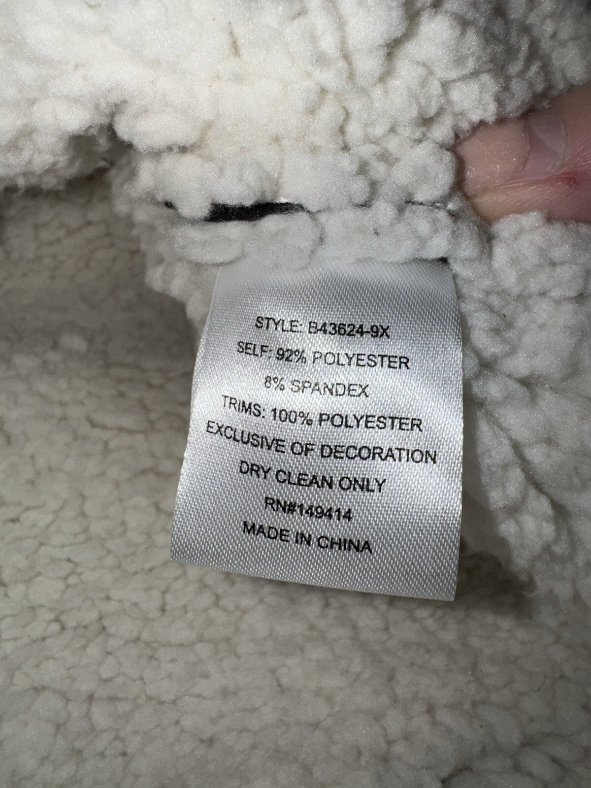 Johnny Was 2X Faux Suede Sherpa Coat Jacket Wrap Shearling Lined BOHO Johnny Was