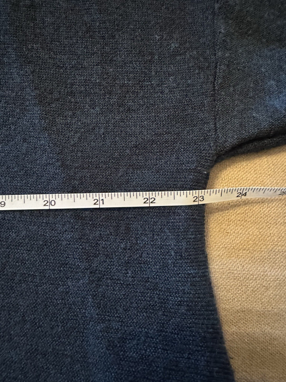 Eileen Fisher XL Navy Blue Sweater Merino Wool Soft & Lightweight Cool Top Eileen Fisher