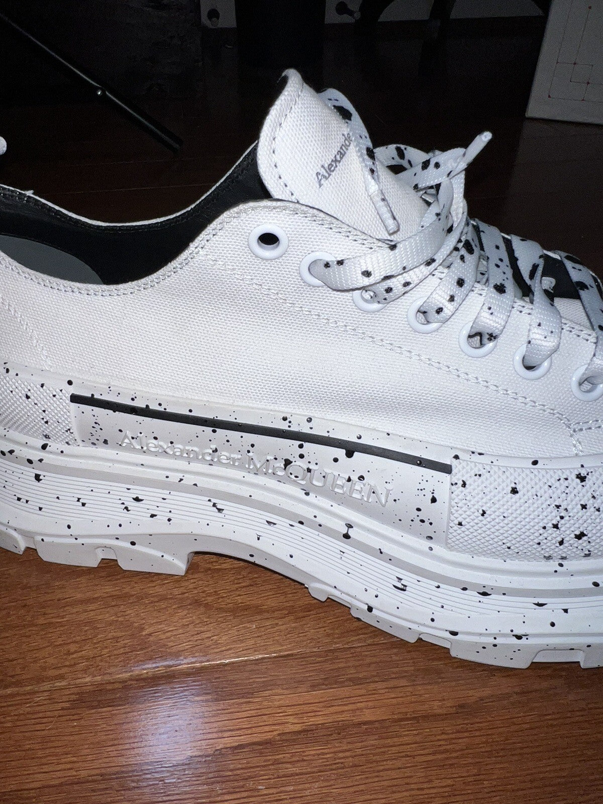 Alexander McQueen Tread Slick Speckled Sneakers  Retail $720 sz 49 US 16 5 Alexander McQueen