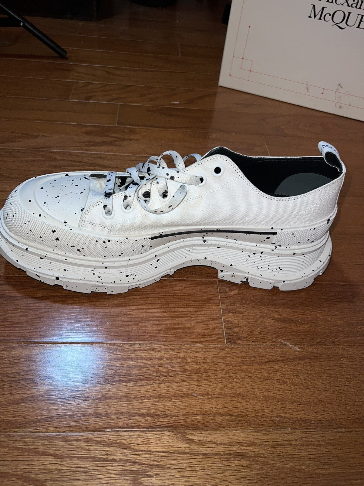 Alexander McQueen Tread Slick Speckled Sneakers  Retail $720 sz 49 US 16 3 Alexander McQueen