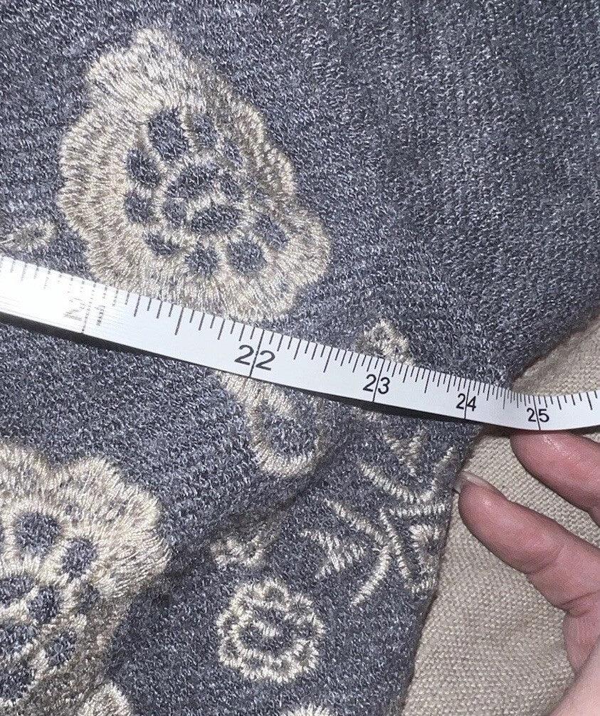 Johnny Was M Sweater Hoodie Coat Jacket Wrap Pockets Fringe Embroidered Johnny Was