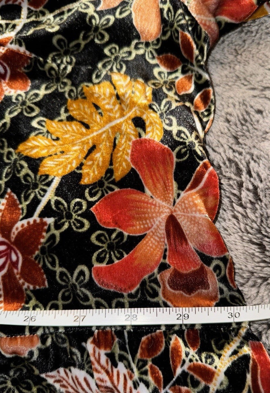 JOHNNY WAS 3X VELVET FIELD TIERED Mini DRESS Tunic Top BOHO Beaded Tassels Johnny Was