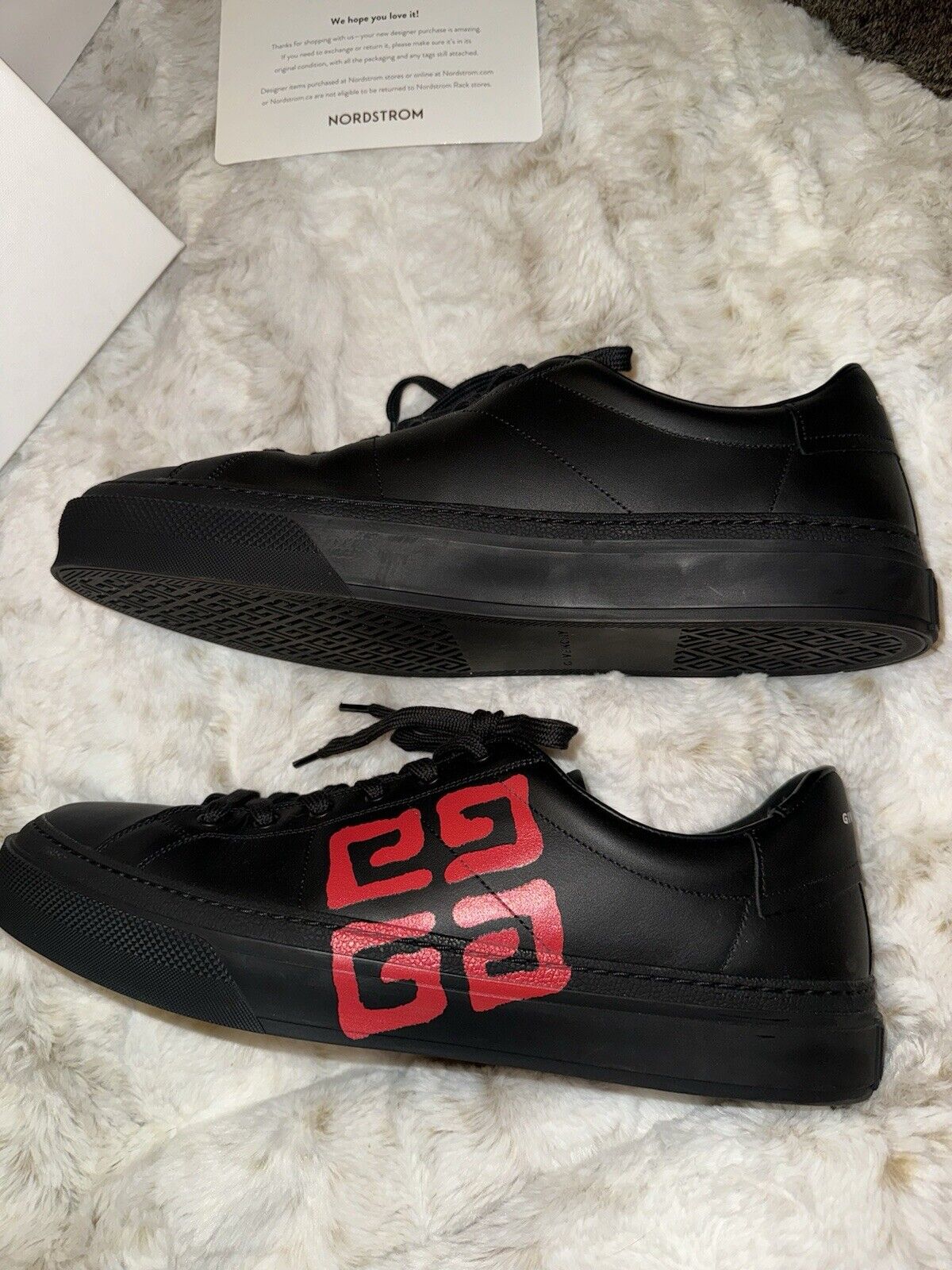 Givenchy x Josh Smith Black &Red City Sport Sneaker New Mens 13 (46) Nordstrom