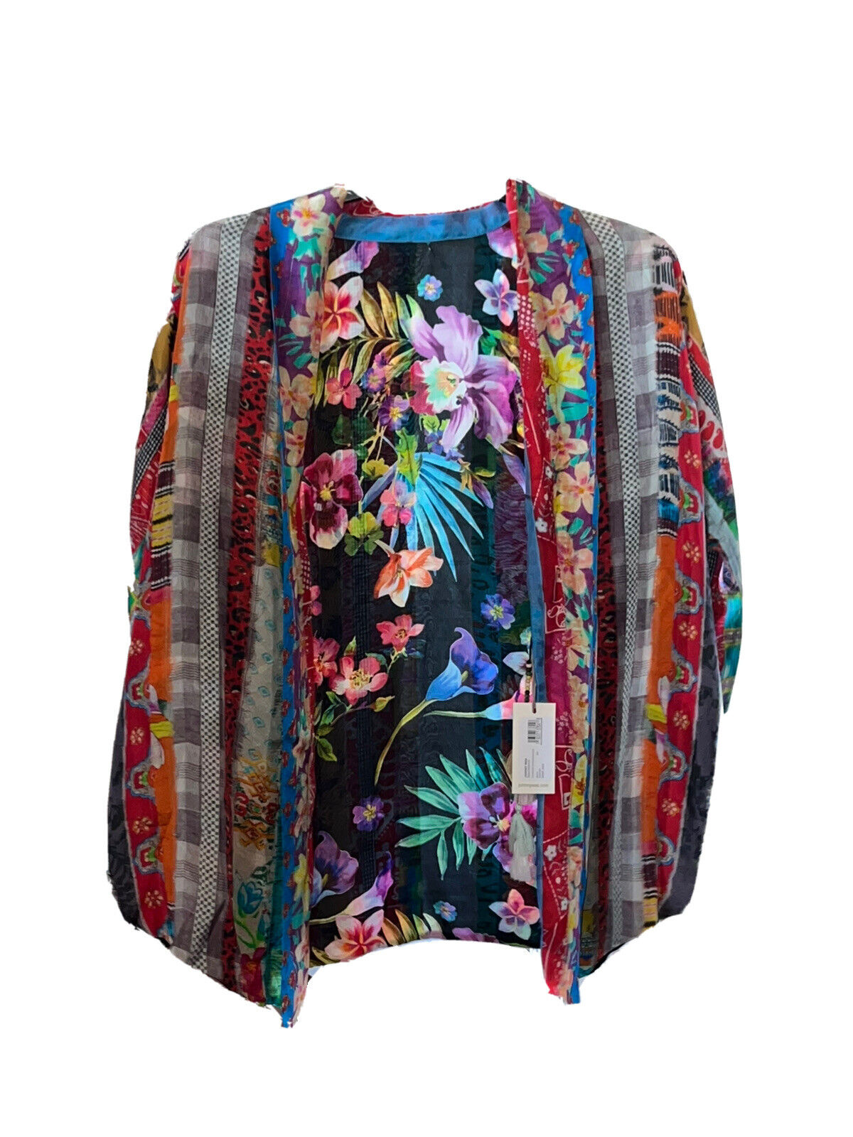 Johnny Oversized Small Silk Reversible Kimono Wrap