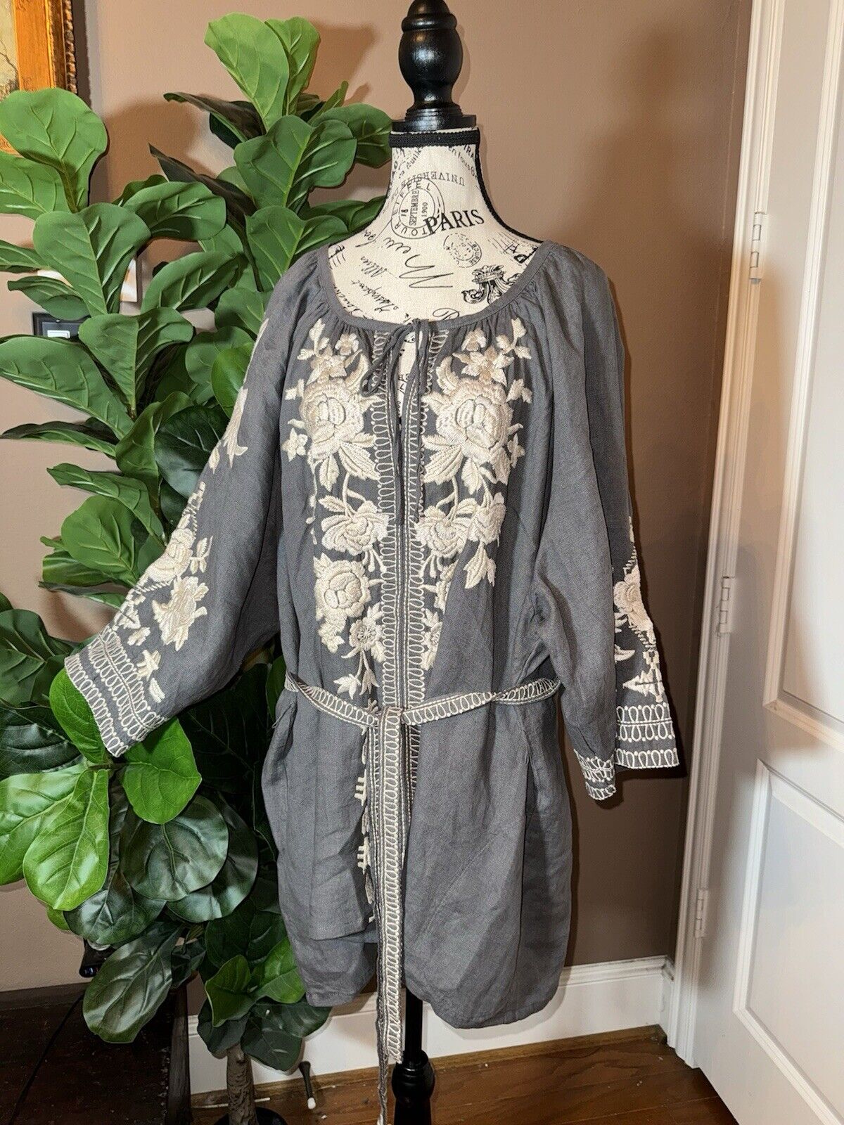 Johnny Was Linen Tunic 3X