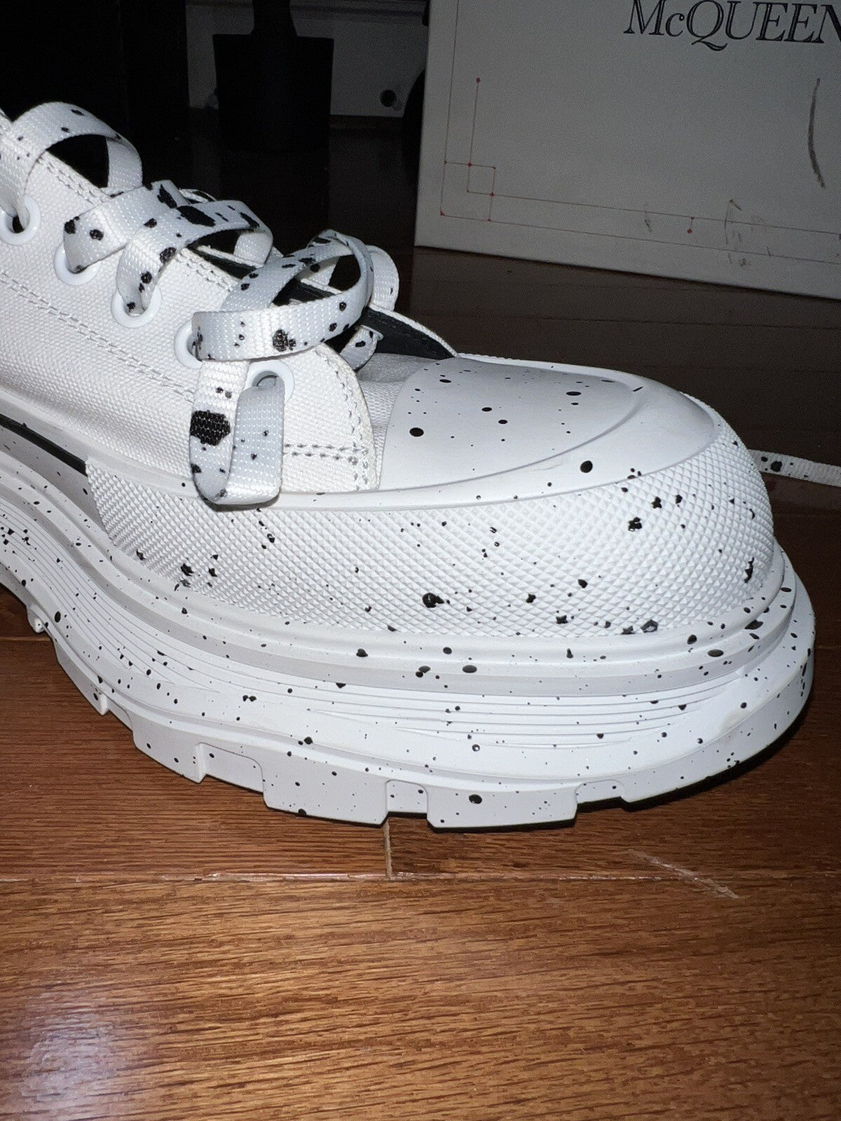 Alexander McQueen Tread Slick Speckled Sneakers  Retail $720 sz 49 US 16 3 Alexander McQueen