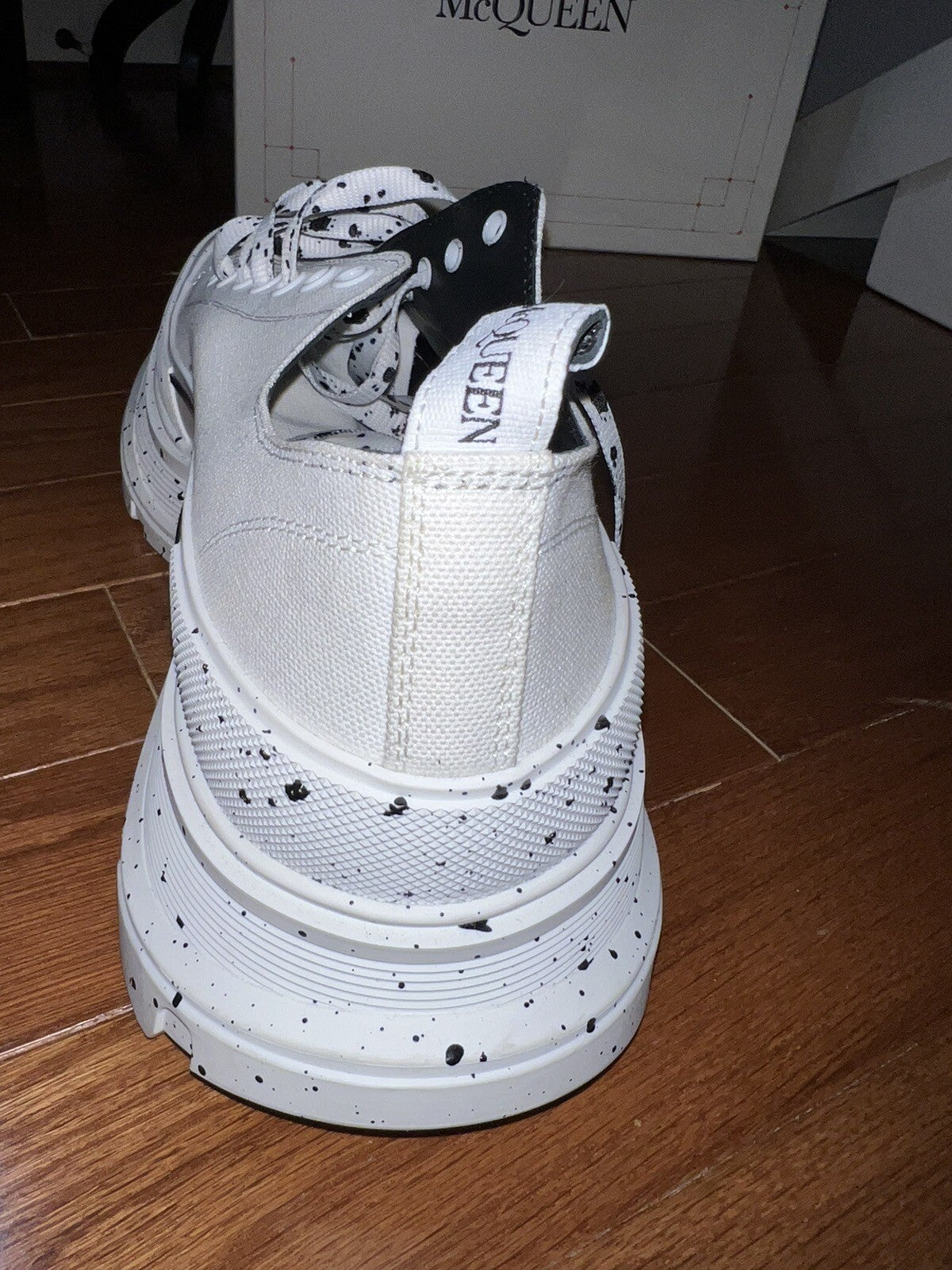 Alexander McQueen Tread Slick Speckled Sneakers  Retail $720 sz 49 US 16 4 Alexander McQueen