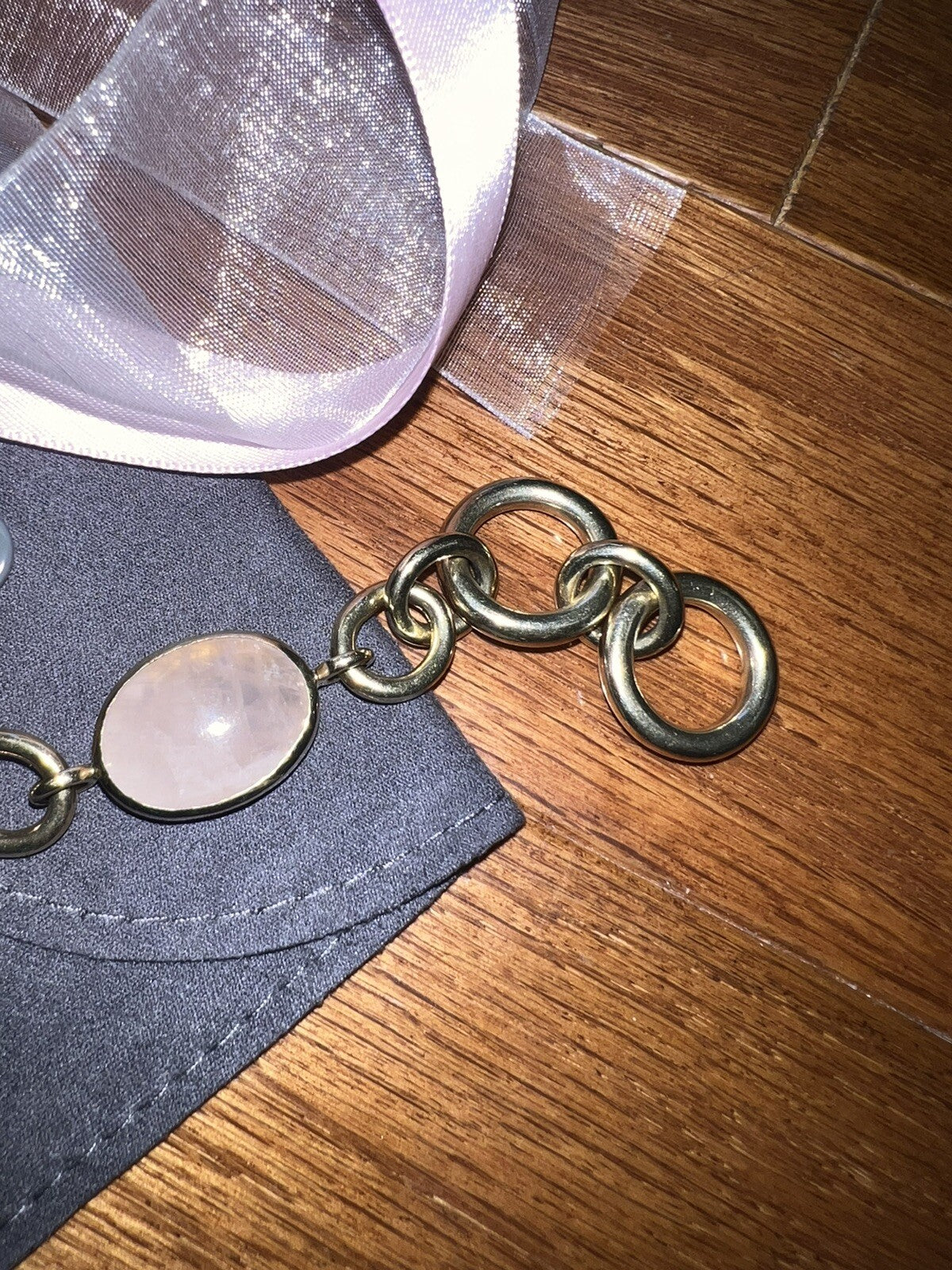 Julie Vos Pink Quartz Toggle Link Bracelet Adjustable Soft & Feminine Julie Vos