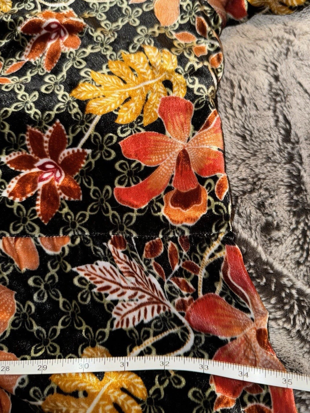 Johnny Was 3X Plus Velvet Mini Dress Tiered Fall Colors Babydoll Beaded Johnny Was