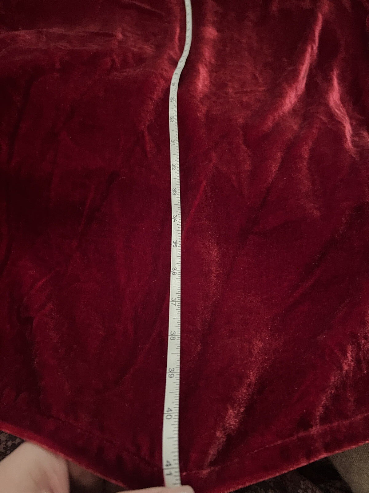 Eileen Fisher Red Velvet MIDI Dress Beautifully Soft L Large  MSRP $398 Eileen Fisher