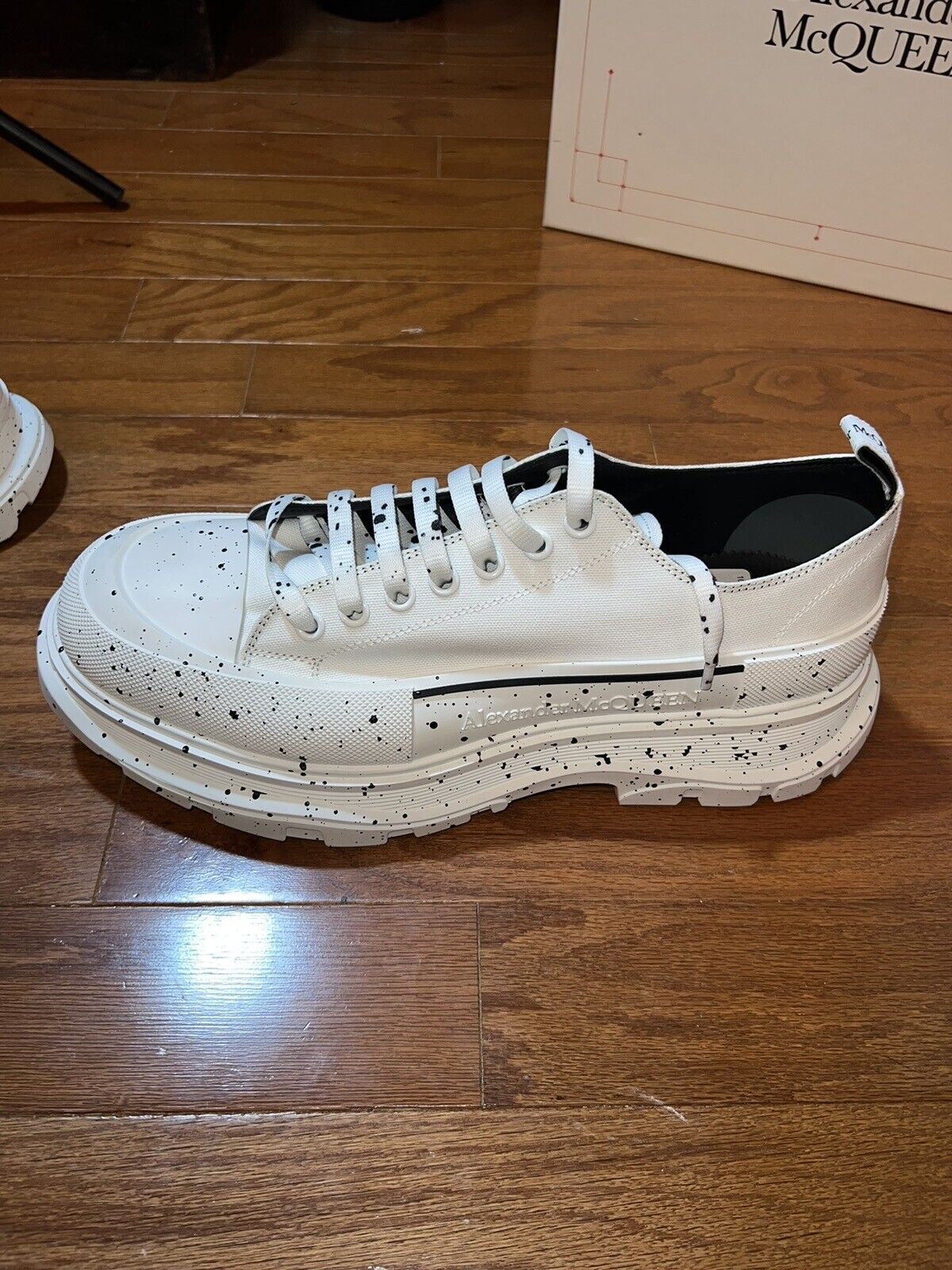 Alexander McQueen Tread Slick Speckled Sneakers  Retail $720 sz 49 US 16 2