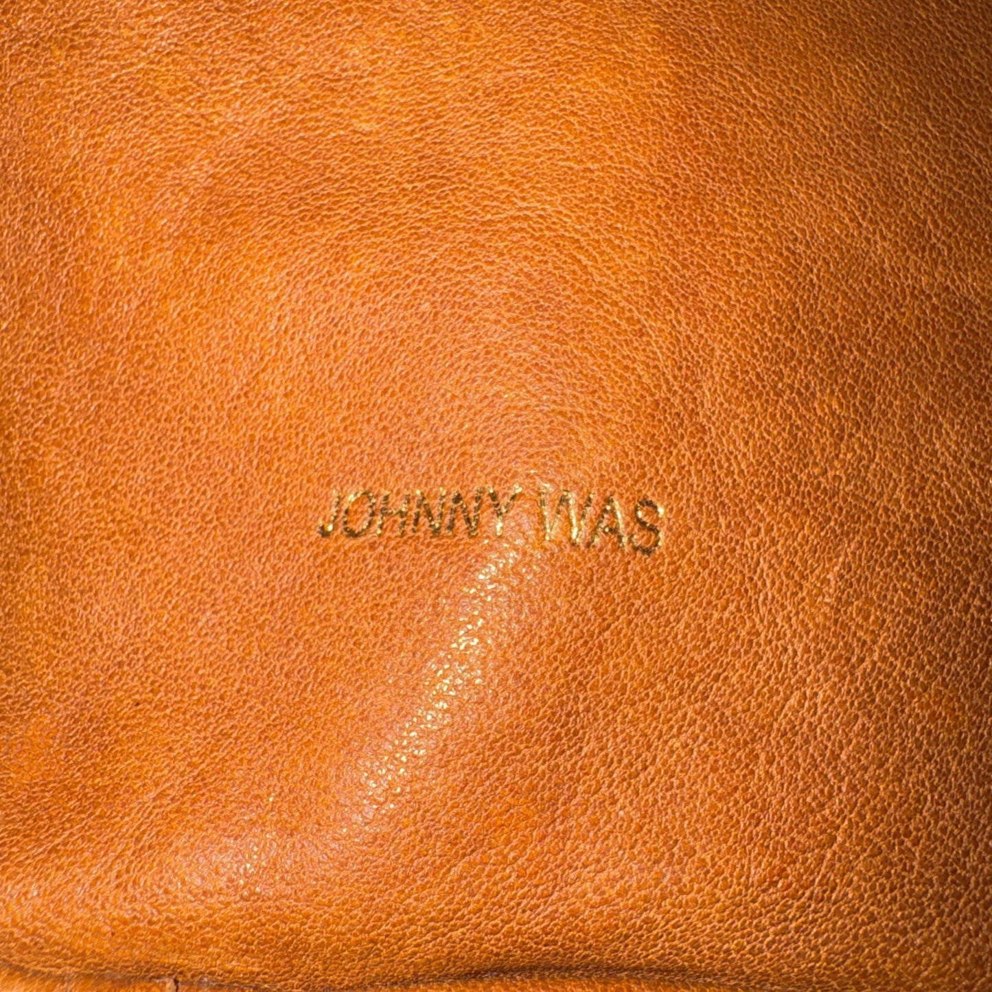 Johnny Was Brown Leather & Fringe Bucket Bag Purse Hobo Shoulder Tote Johnny Was