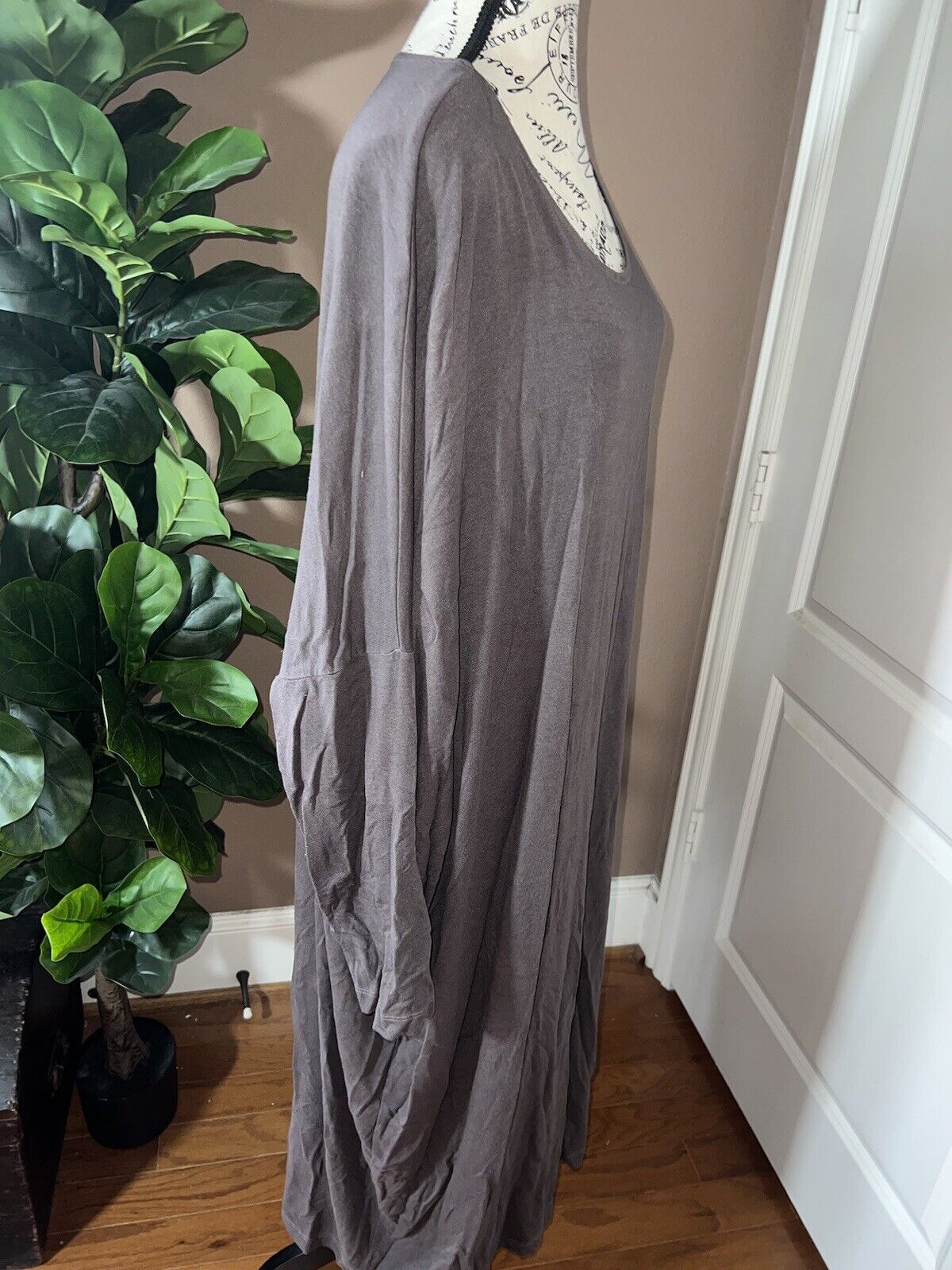 Bryn Walker Chocolate Brown Dolman Sleeve Maxi Dress Batwing 3X 3XL MSRP$198