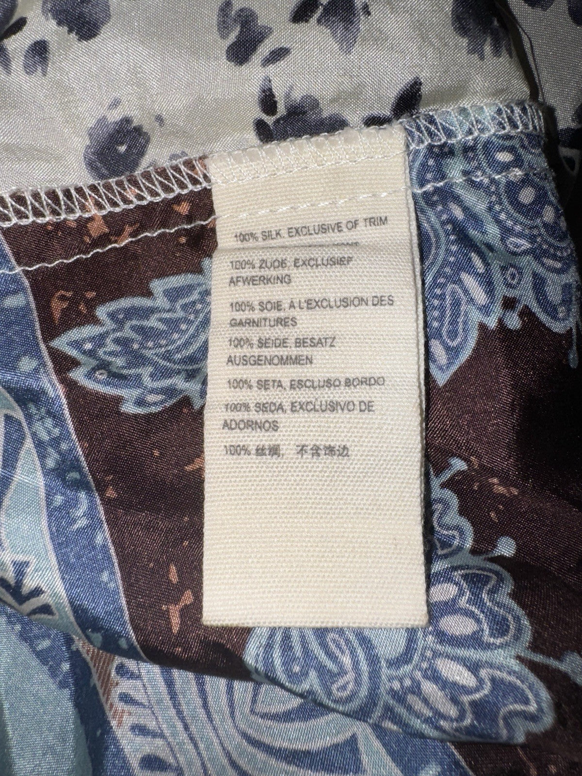 Johnny Was XL 100% Silk Maxi Dress A-Line Kaftan Floral Pattern Lightweight Cool Johnny Was