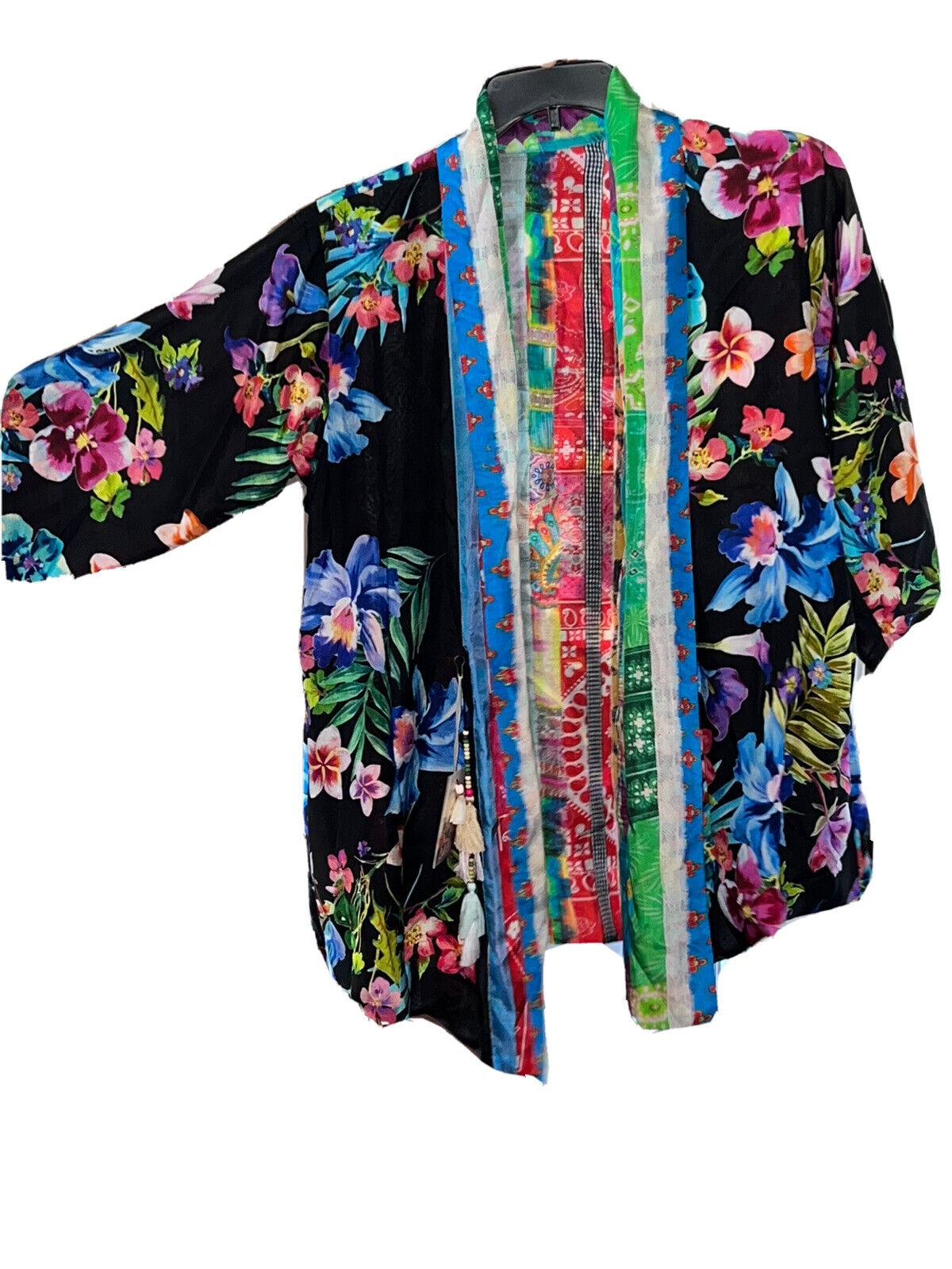 Johnny Oversized Small Silk Reversible Kimono Wrap