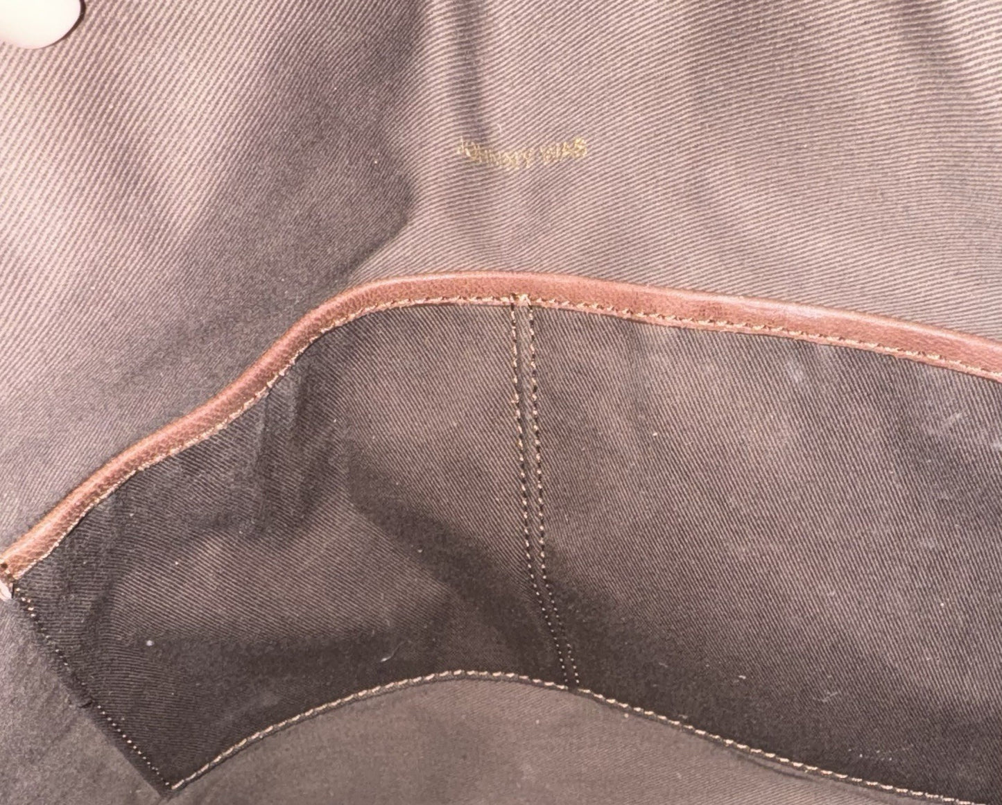 Johnny Was Dark Chocolate Brown Leather & Suede Bag Purse Tote Hobo Tassels Johnny Was